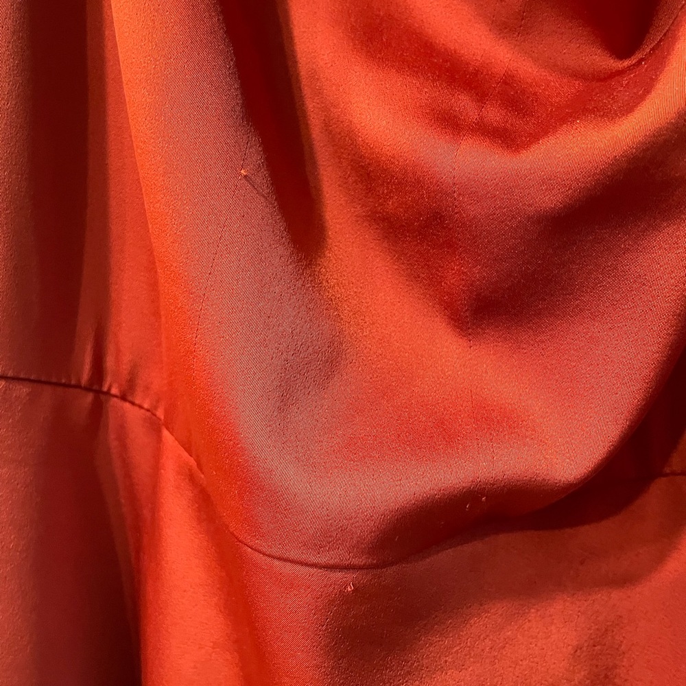 Satin Copper Midi Dress - Picture 8 of 8